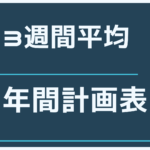 「3週間平均」「年間成績表」とは?