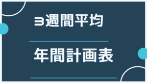 「3週間平均」「年間成績表」とは？